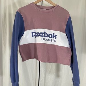 Reebok Vintage Pink and Blue Crewneck